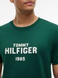 Verde T-Shirt Din Jerseu Cu Logo Si Guler Rotund  Barbati