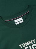 Verde T-Shirt Din Jerseu Cu Logo Si Guler Rotund  Barbati