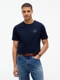 Blue Varsity Logo Embroidery Crew Neck T-Shirt  Men