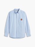 Blue Camasa Oxford Heritage Cu Croiala Lejera  Barbati
