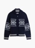 Multi Fair Isle Wool Blend Varsity Jacket  Men