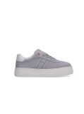 Gri Sneakers Suede Cu Steag Tonal  Fete
