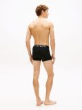 Negru Set 3 Boxeri Cu Talie Logo  Barbati