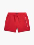 Rosu Pantaloni Scurti De Plaja Cu Lungime Medie Cu Logo Original  Barbati