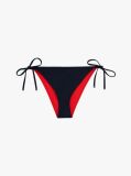 Blue Chilot Bikini Hilfiger Flag Cu Legaturi Laterale  Femei