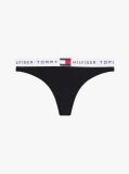 Negru Chilot Tanga Heritage Cu Talie Logo  Femei