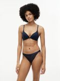 Blue Thong Leopard Cu Dantela  Femei