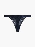 Blue Thong Leopard Cu Dantela  Femei