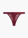Rosu Thong Leopard Cu Dantela  Femei