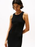 Negru Rochie Midi Bodycon Tricotata  Femei