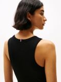 Negru Rochie Midi Bodycon Tricotata  Femei