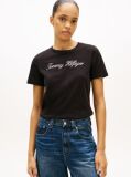 Black Regular Crew Neck T-Shirt  Women