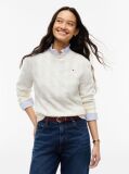 White Pure Wool Cable Knit Jumper  Women