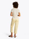 Bej Tricou Cu Croiala Regular  Femei