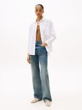 Alb Camasa Oversized Din Poplin  Femei