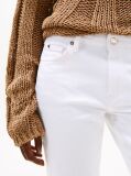 Alb Jeans Alb Cu Talie Medie Si Picior Drept  Femei