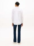 Alb Camasa Oversized Cu Logo Brodat  Femei