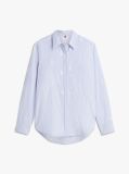 Blue Camasa Oxford Cu Croiala Relaxata Si Broderie TH Crest  Femei