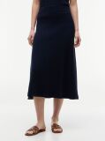 Blue Fusta Midi Lejera In Forma De A Cu Model Tricotat Cable Knit  Femei