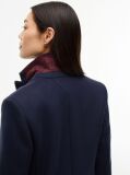 Blue Manteco Wool Blend Slim Single Breasted Coat  Women