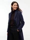 Blue Manteco Wool Blend Slim Single Breasted Coat  Women