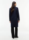 Blue Manteco Wool Blend Slim Single Breasted Coat  Women