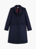 Blue Manteco Wool Blend Slim Single Breasted Coat  Women