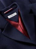 Blue Manteco Wool Blend Slim Single Breasted Coat  Women