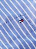 Multi Camasa Din Poplin Cu Croiala Oversized Dungi Si Tiv Shirttail  Femei