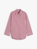 Multi Camasa Din Poplin Cu Broderie In Forma De Steag Si Croiala Larga  Femei