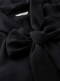 Negru Bluza Georgette Cu Funda Si Croiala Regular  Femei