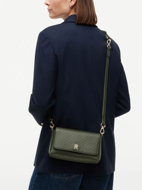 Verde Geanta Crossbody Convertibila Hilfiger Icon  Femei