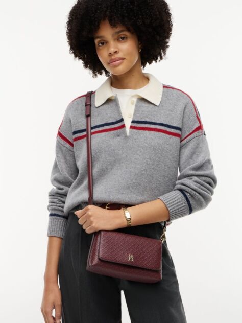 Rosu Geanta Crossbody Convertibila Hilfiger Icon  Femei