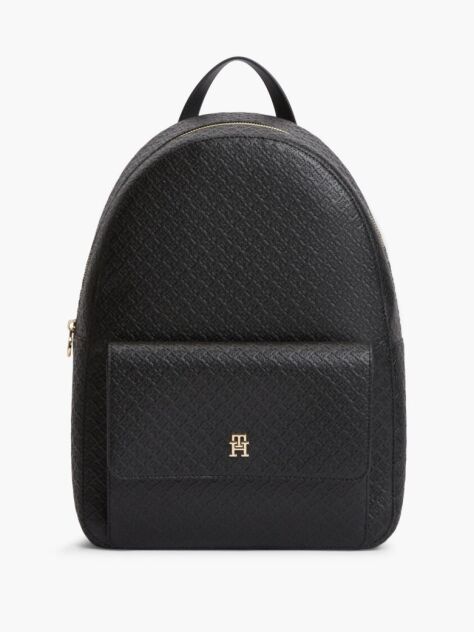 Negru Rucsac Dome Hilfiger Icon Cu Monograma TH  Femei