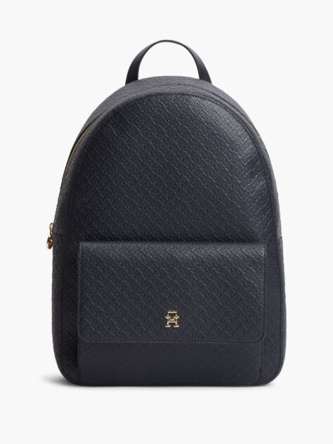 Blue Rucsac Dome Hilfiger Icon Cu Monograma TH  Femei