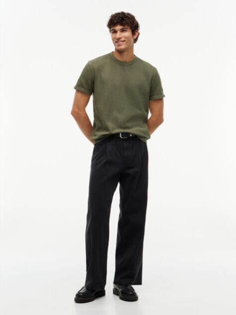 Verde T-Shirt Tricotat Ottoman   Barbati