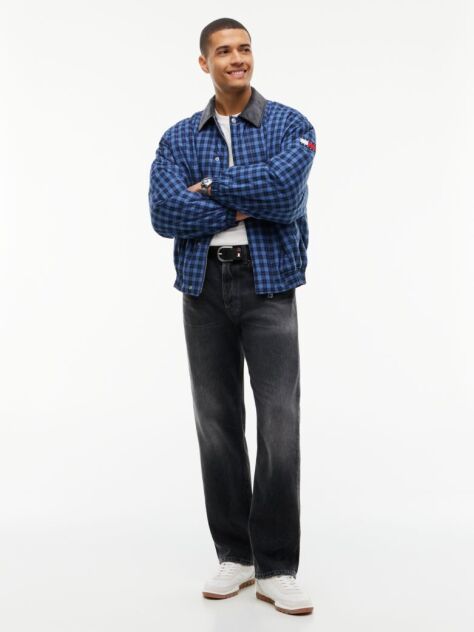 Denim Blugi Otis Negri Faded Cu Croiala Dreapta  Barbati
