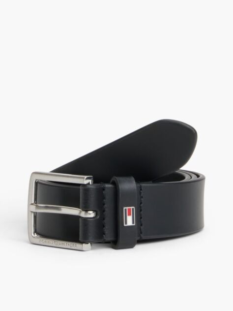 Negru Curea Din Piele Cu Catarama Patrata  Copii unisex