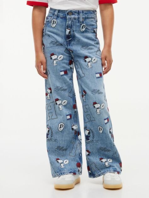 Denim Peanuts® Blugi Mabel Cu Talie Inalta Si Croiala Larga  Fete