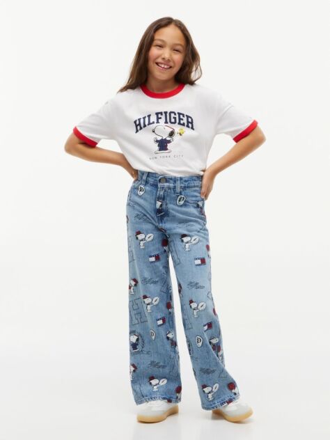 Denim Peanuts® Blugi Mabel Cu Talie Inalta Si Croiala Larga  Fete