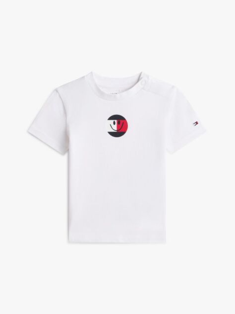 Alb Tricou Cu Logo Smiley  Nou nascuti