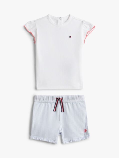 Multi Set Tricou Si Pantaloni Scurti Ithaca Stripe  Nou nascuti