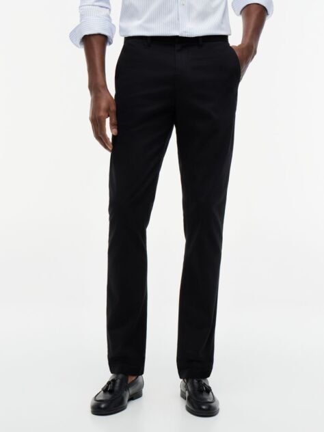 Negru Pantaloni Chinos Slim Fit 1985 Collection Bleecker  Barbati