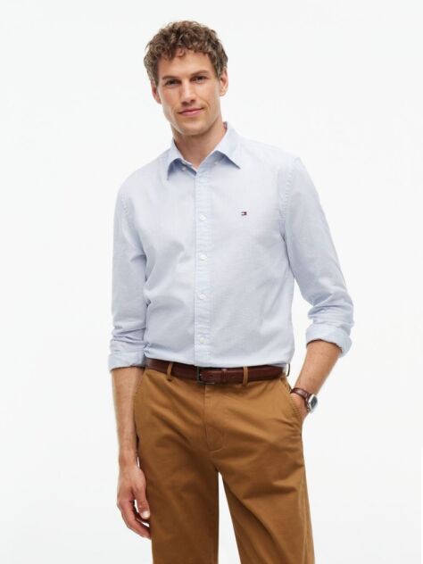 Blue Camasa Button-Down Dobby Cu Croiala Regular  Barbati