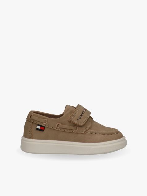 Bej Pantofi Cu Velcro Low Cut  Baieti