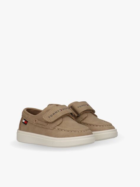 Bej Pantofi Cu Velcro Low Cut  Baieti