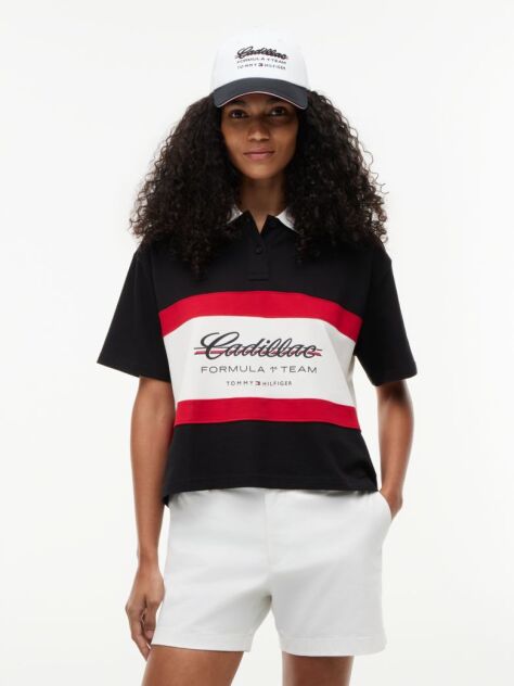 Black TH x Cadillac Formula 1® Team Polo Shirt  Women