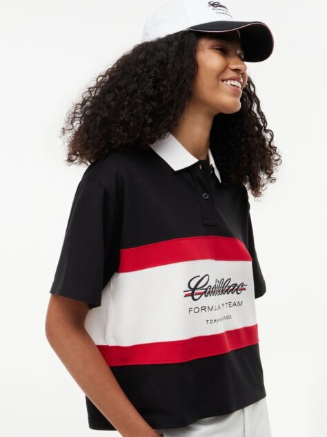Black TH x Cadillac Formula 1® Team Polo Shirt  Women