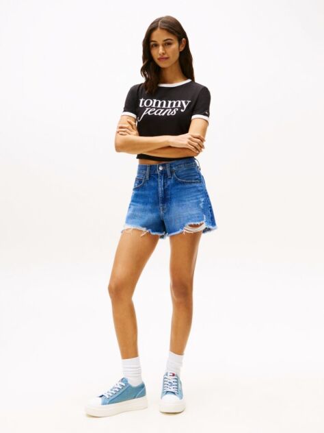 Denim Pantaloni Scurti Din Denim  Femei