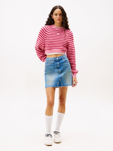 Denim Fusta Mom  Femei